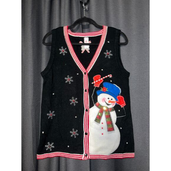 Ugly Christmas Sweater Xmas Vest Size Small - Picture 1 of 3